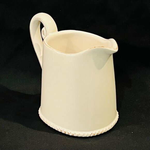 Farmhouse Off White Ceramic Creamer - Picture 3 of 4